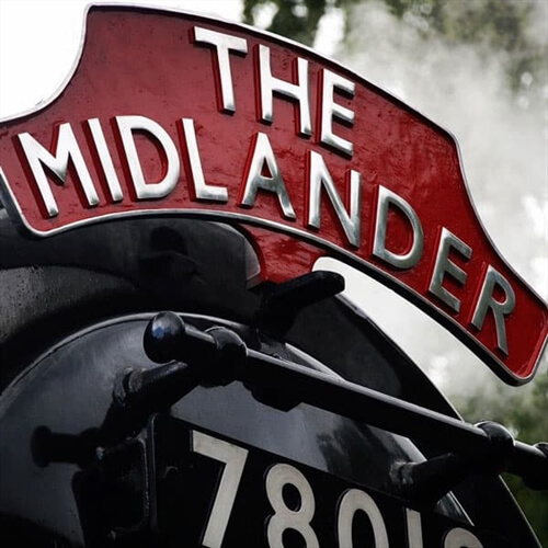 The Midlander Steam Train Midweek Luncheon - Midlander Train Sign The Midlander Steam Train Midweek Luncheon - Midlander Train Sign